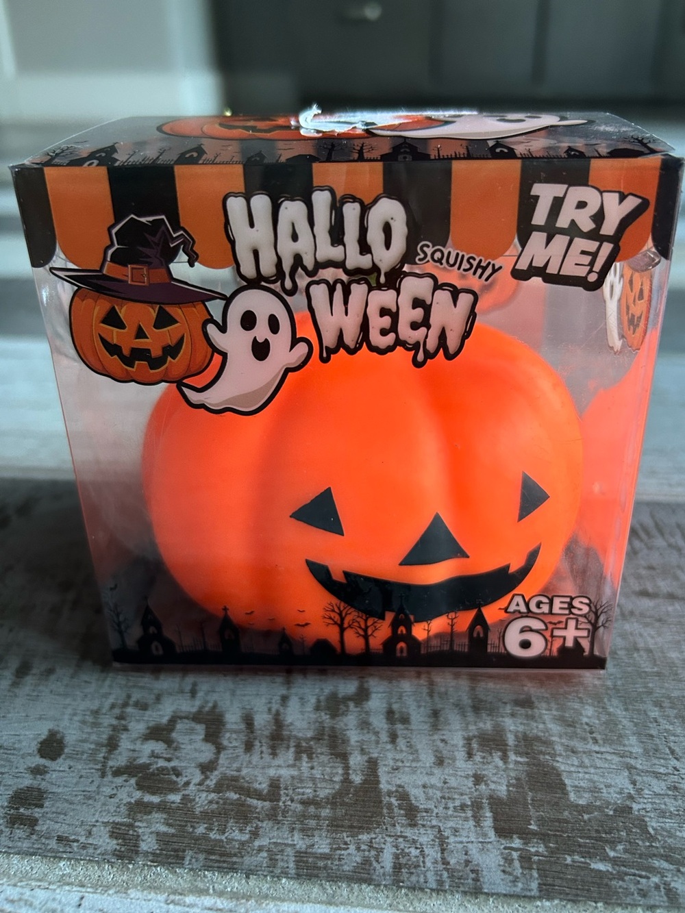 🎃 Large Pumpkin Squishy – 4 Inch – Super Soft & Slow Rising!